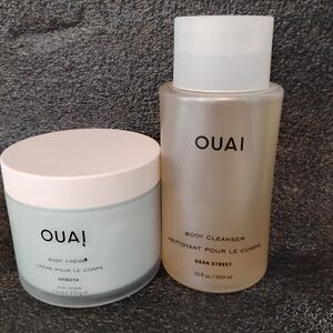 OUAI Shibuya Body Crème and Dean Street Cleanser Set
